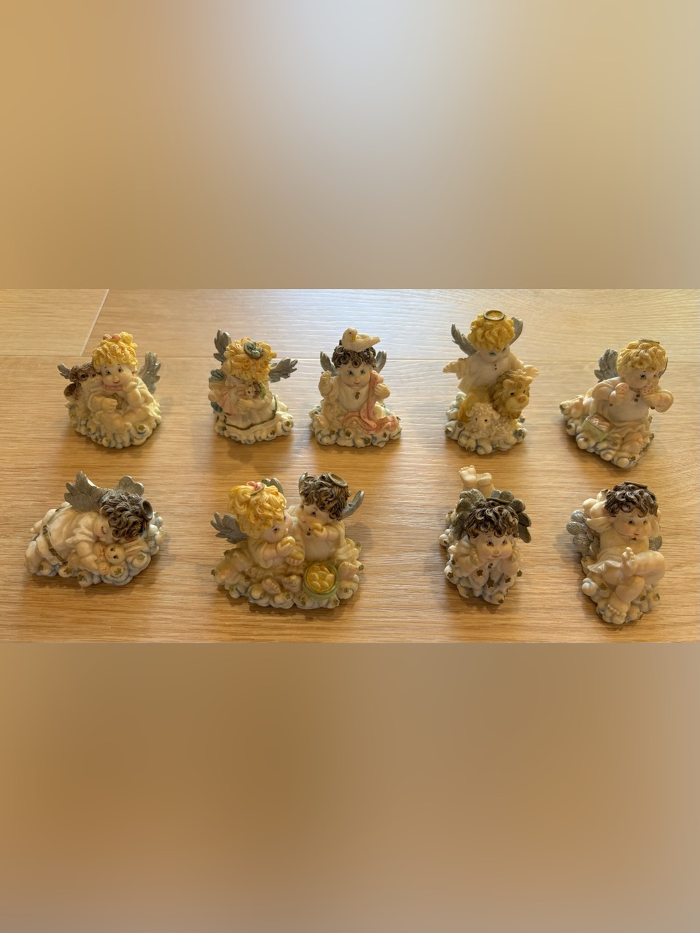 Set of 9 Heaven’s Bundles Cherub Angel Figurines-from the 90’s